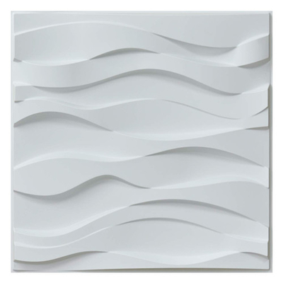Paintable παλαιές επιτροπές τοίχων ύφους τρισδιάστατες πλαστικές, φύλλο 50*50CM PVC ντεκόρ τοίχων μέγεθος