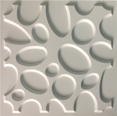 Paintable παλαιές επιτροπές τοίχων ύφους τρισδιάστατες πλαστικές, φύλλο 50*50CM PVC ντεκόρ τοίχων μέγεθος